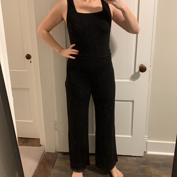 Zara Pants - Black Zara Jumpsuit with open back